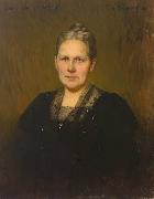 Heinrich Hellhoff Portrait der Luise Schuchard oil on canvas